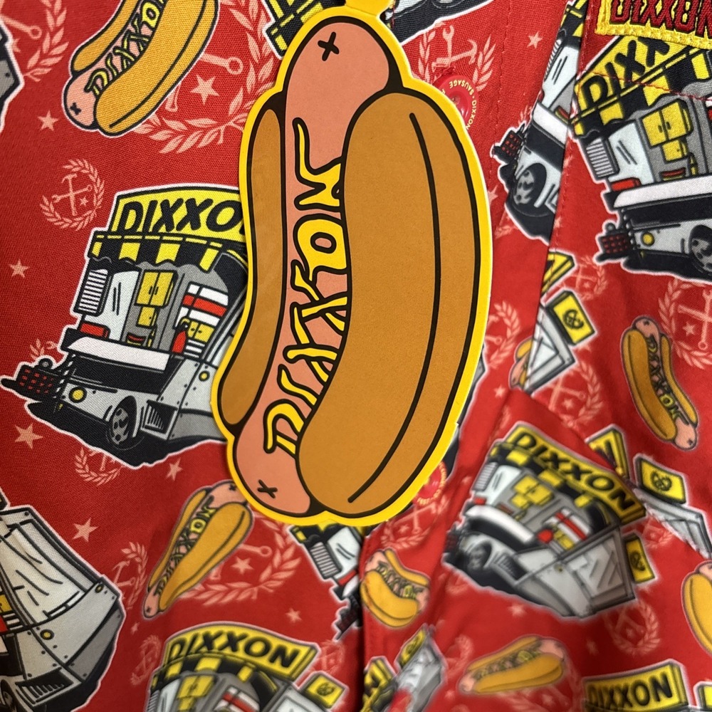 Dixxon Men's XL 'Sausage Fest' Party Blend Shirt Short Sleeve Button-Up NEW - Picture 8 of 13